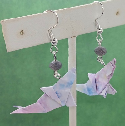Origami Dolphin earrings