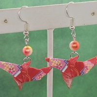 Origami Dolphin earrings - Thumbnail 1