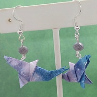 Origami Dolphin earrings - Thumbnail 2