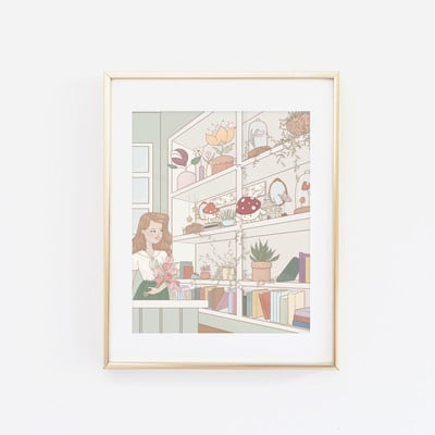 Magical plant shop print