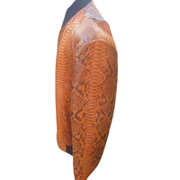 Brown Bomber Leather Jacket - Thumbnail 3