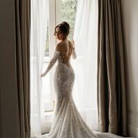 Sexy Mermaid Wedding Dress, Lace Wedding Dress Bridal Gown - Thumbnail 1