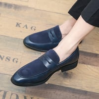 Men's height-increasing casual slip-on hairlist shoes 2 colors - Thumbnail 4