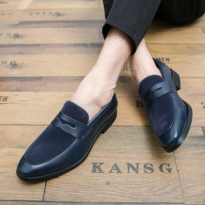 Men's height-increasing casual slip-on hairlist shoes 2 colors