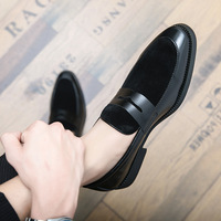 Men's height-increasing casual slip-on hairlist shoes 2 colors - Thumbnail 2