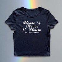 Free Shipping-PLEASE PLEASE PLEASE TEE - Thumbnail 2
