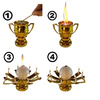 Wholesale Box SPECIAL Of 63 Sport Ball Trophy Birthday Candles - Thumbnail 4