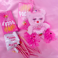 Pink Pocky Club Bag Charm - Thumbnail 5