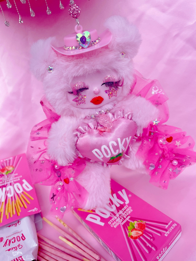 Pink Pocky Club Bag Charm