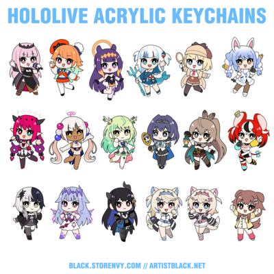 Hololive Acrylic Keychains