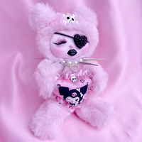 Pink Rock Bag Charm - Thumbnail 1