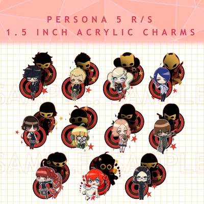 Persona 5 Royal/Strikers Silhouette Charms