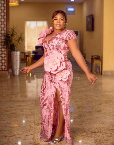 Pink Sheath Prom Dresses Flowers Sequined Evening Formal Party Second Reception Birthday Engagement Thanksgiving Gowns Dress