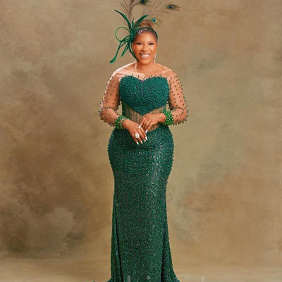 Luxurious mermaid prom dresses pearls crystals evening formal party second reception birthday engagement gowns dress