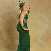 Luxurious Mermaid Prom Dresses Pearls Crystals Evening Formal Party Second Reception Birthday Engagement Gowns Dress - Thumbnail 3