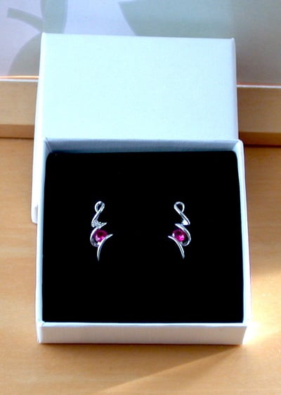 925 Ruby (Lab Created) Earrings/925 Silver Ruby Stud Earrings/Ruby Jewellery/Ruby Jewelry/Red Ruby Earrings/925Ruby Earrings/July Birthstone