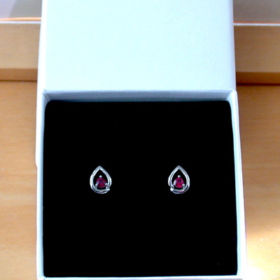 925 ruby (lab created) earrings/925 silver ruby stud earrings/ruby jewellery/ruby jewelry/red ruby earrings/925ruby earrings/july birthstone