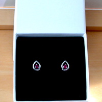 925 Ruby (Lab Created) Earrings/925 Silver Ruby Stud Earrings/Ruby Jewellery/Ruby Jewelry/Red Ruby Earrings/925Ruby Earrings/July Birthstone - Thumbnail 7