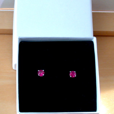 925 ruby (lab created) earrings/925 silver ruby stud earrings/ruby jewellery/ruby jewelry/red ruby earrings/925ruby earrings/july birthstone