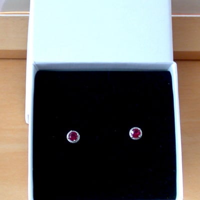 925 ruby (lab created) earrings/925 silver ruby stud earrings/ruby jewellery/ruby jewelry/red ruby earrings/925ruby earrings/july birthstone