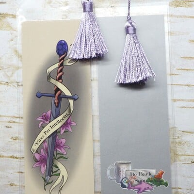 Lilies and blades bookmark