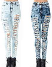 Stevie distressed high-waisted jeans