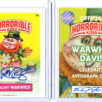 Horrorible Kids WARWICK DAVIS - CELEBRITY AUTO Card - Thumbnail 1