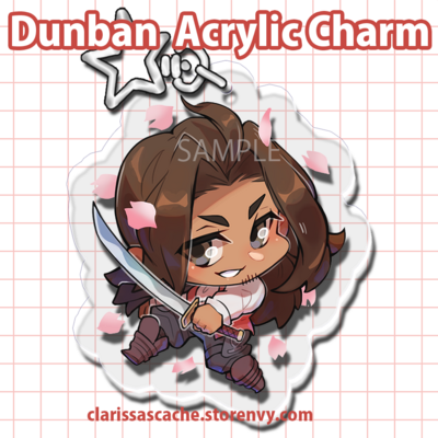 Dunban acrylic charm
