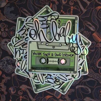 Shakey graves good listener holo sticker