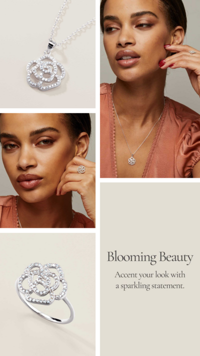 Sterling Silver Rose of Love CZ Collection - FINAL SALE