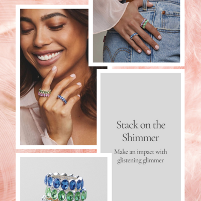 Spring radiance eternity band ring - final sale