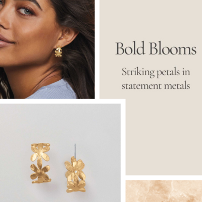 Flourish hoop earrings -final sale