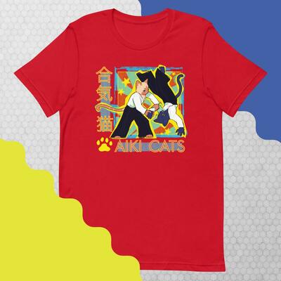 Aikido cats - tshirt