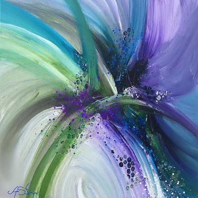 Ethereal fusion abstract art print