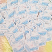 Omega Slick Sticker | Omegaverse | Fanfiction merch - Thumbnail 1