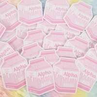 Alpha Milk Box Sticker, Omegaverse | Fanfiction Merch - Thumbnail 1