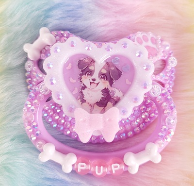 Pastel Pup Pet Play Pacifier