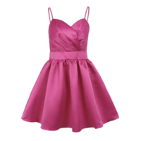 Short Length Fuchsia Homecoming Dresses Straps  - Thumbnail 2