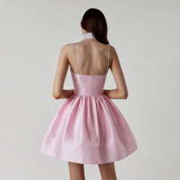 Short Length Fuchsia Homecoming Dresses Straps  - Thumbnail 3