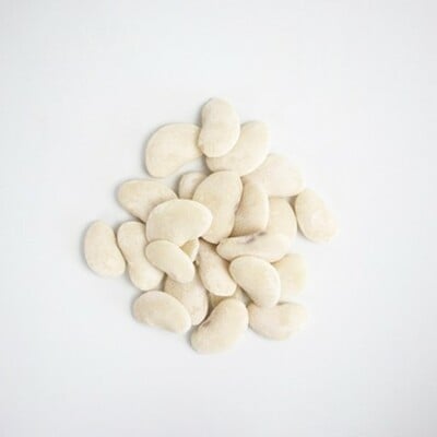 White garrofón butter bean valencian paella vining heirloom seed packet garrofon
