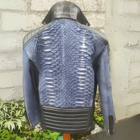 Biker Leather Jacket - Thumbnail 4