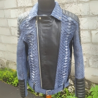 Biker Leather Jacket - Thumbnail 5