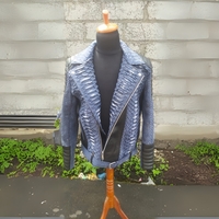 Biker Leather Jacket - Thumbnail 1