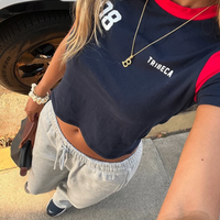 VINTAGE 08 SPORTY CROPPED TOP - Thumbnail 1