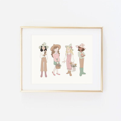 Garden witches print