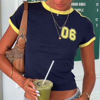 VINTAGE 06 SPORTY CROPPED TOP