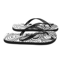 Butterfly Frabic. Flip-Flops - Thumbnail 5