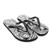 Butterfly Frabic. Flip-Flops - Thumbnail 6