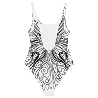 Butterfly One-Piece Swimsuit - Thumbnail 1