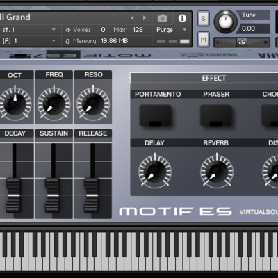 Motif es & xf kontakt library virtual instrument nki vst software